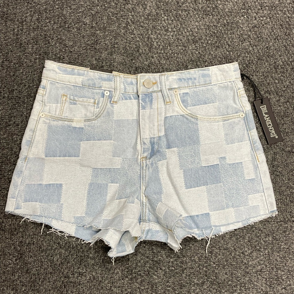 BLANK NYC THE Barrow Vintage High Rise size 26 NWT Patchwork Denim